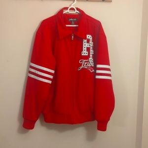 Mens XL Red Pelle Pelle jacket